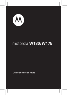 Motorola W175 Manuel utilisateur