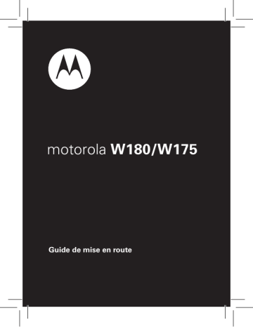 W180 | Motorola W175 Manuel utilisateur | Fixfr