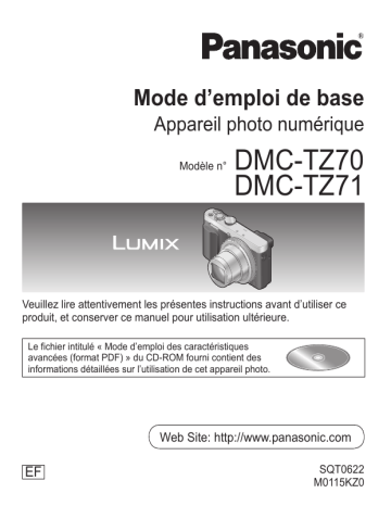 DMC TZ70 | Panasonic DMC TZ71 Mode d'emploi | Fixfr