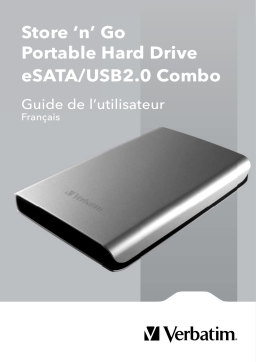 Verbatim STORE N GO PORTABLE HARD DRIVE ESATA-USB 2.0 COMBO Manuel utilisateur