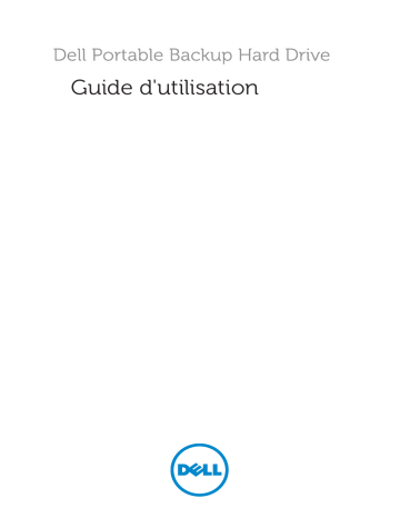 Dell Portable Backup Hard Drive electronics accessory Manuel utilisateur | Fixfr