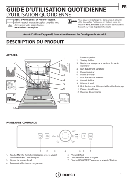 Indesit DFE 1B19 X UK Manuel utilisateur