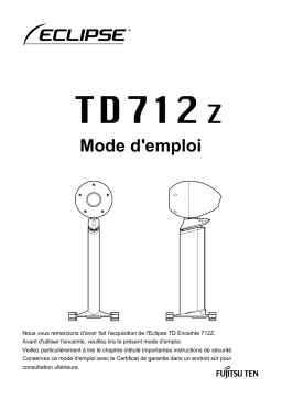 Eclipse TD712Z Manuel utilisateur