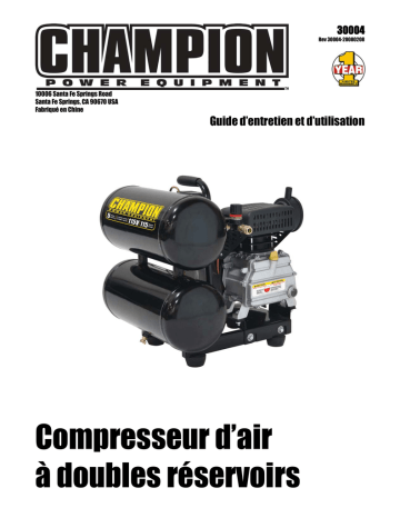 Champion Power Equipment 30004 Manuel utilisateur | Fixfr