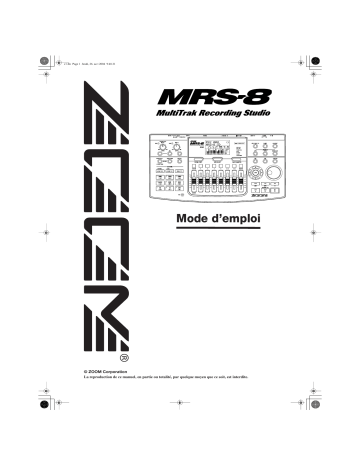 Mode d'emploi | Zoom MRS 8 Manuel utilisateur | Fixfr