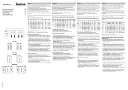 Hama 73074048 Universal Charger "Automatic 5in1" Manuel utilisateur