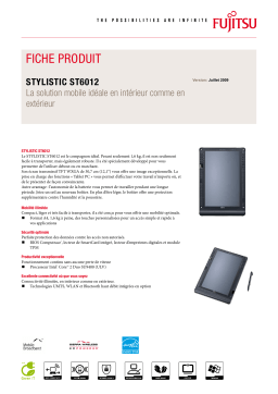 FUJITSU SIEMENS Stylistic ST6012 Manuel utilisateur