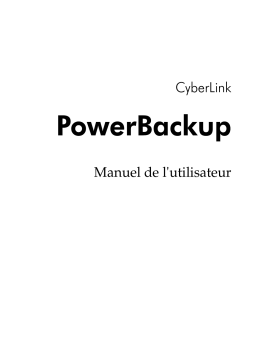 CyberLink PowerBackup 1 Mode d'emploi