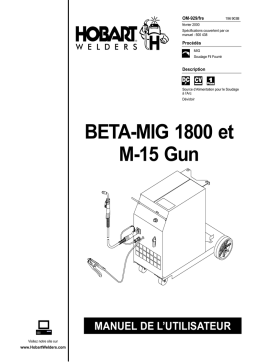 HobartWelders BETA-MIG 1800 Manuel utilisateur