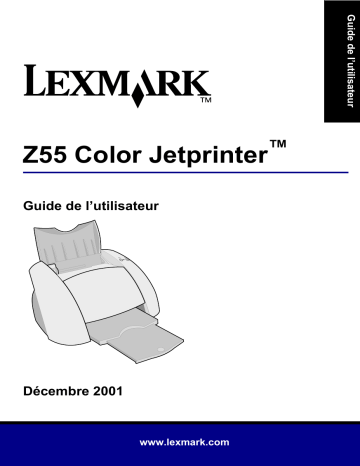 Manuel du propriétaire | Lexmark Z55SE Manuel utilisateur | Fixfr