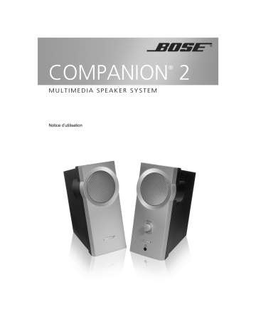 Manuel du propriétaire | Bose COMPANION 2 Manuel utilisateur | Fixfr