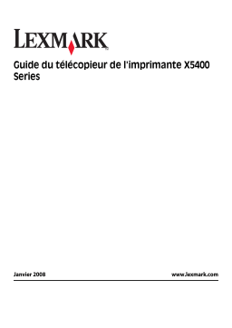 Lexmark X5435 Manuel utilisateur