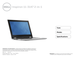 Dell Inspiron 3147 laptop spécification