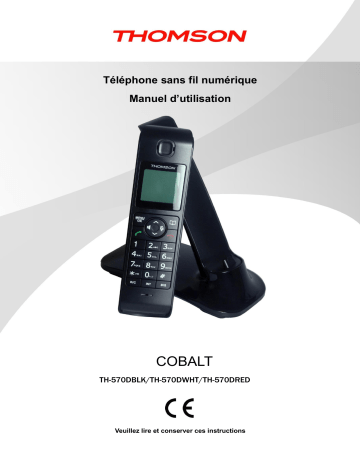 Manuel du propriétaire | Thomson TH-570D - Cobalt Manuel utilisateur | Fixfr