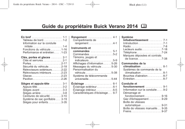 Buick Verano Manuel du propriétaire | Fixfr