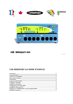 M-Audio MIDISPORT 4x4 Manuel utilisateur