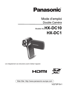 Panasonic HX-DC10 Manuel utilisateur