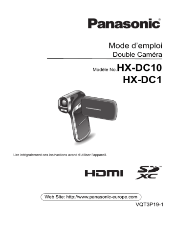 Manuel du propriétaire | Panasonic HX-DC10 Manuel utilisateur | Fixfr