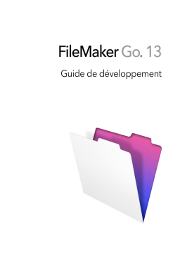 Filemaker Go 13 Manuel utilisateur