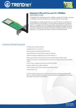 Trendnet TEW-703PIL Manuel utilisateur