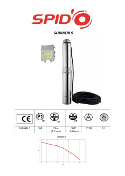 Spido Subinox 9 550w Mode d'emploi