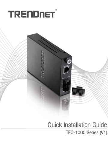 Trendnet TFC-1000MGA 100/1000BASE-T to SFP Media Converter Manuel utilisateur | Fixfr