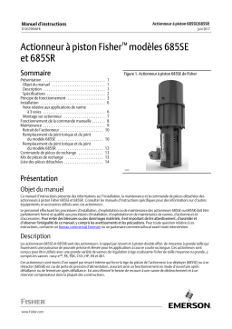 Fisher Actionneur à piston modèles 685SE et 685SR ( 685SE and 685SR Piston Actuators) Manuel utilisateur