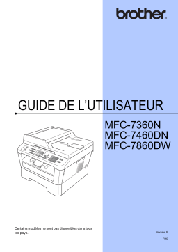 Brother MFC 7460DNMFC-7460DN Manuel utilisateur