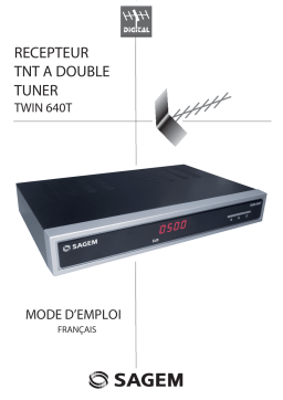 Sagem TWIN 640T FR Manuel utilisateur