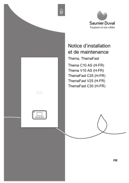 Saunier Duval THEMAFAST C25 Manuel utilisateur