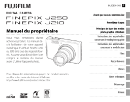 Fujifilm FINEPIX J210 Manuel utilisateur