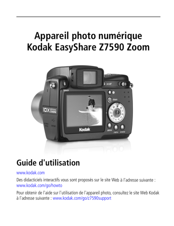 Mode d'emploi | Kodak EasyShare Z7590 Zoom Manuel utilisateur | Fixfr