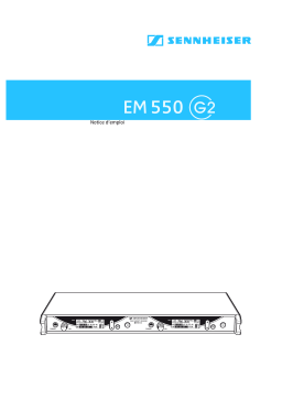 Sennheiser EM 550 G2 Manuel utilisateur