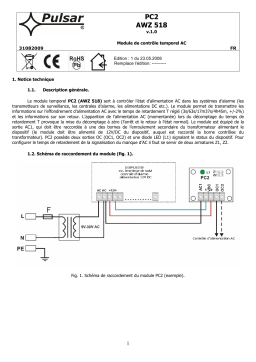 Pulsar AWZ518 Manuel utilisateur