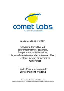 Comet Labs WFPS2 Manuel utilisateur