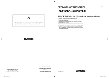 Manual | Casio XW-PD1 Manuel utilisateur | Fixfr