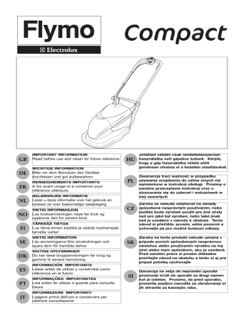 Manuel du propriétaire | Flymo ComPact 300 Manuel utilisateur | Fixfr