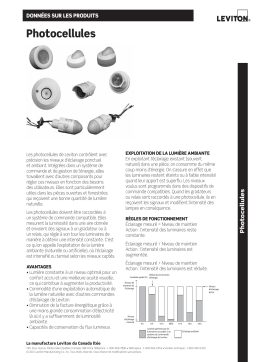 Leviton ODC0P-W Indoor Manuel utilisateur