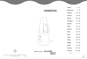 Manuel du propriétaire | Kenwood SB055 SMOOTHIE 2 GO Manuel utilisateur | Fixfr