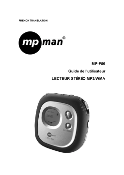 MPMan MP F56 Manuel utilisateur