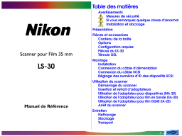 Nikon COOLSCAN III LS30 Manuel utilisateur