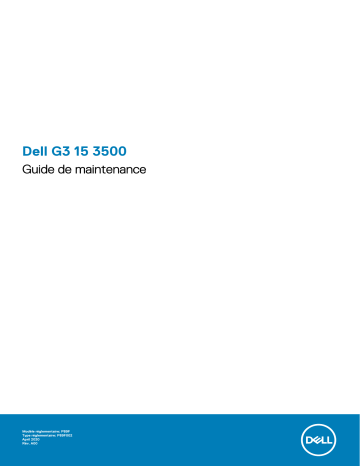 Dell G3 15 3500 gseries laptop Manuel utilisateur | Fixfr