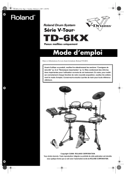 Roland TD-6KX Manuel utilisateur