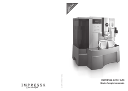 Jura IMPRESSA XS95 Manuel utilisateur