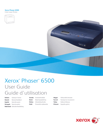 Xerox 6500 Phaser Mode d'emploi | Fixfr