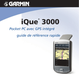 Garmin iQue 3000 Manuel utilisateur