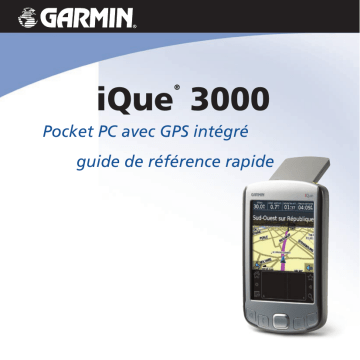 Mode d'emploi | Garmin iQue 3000 Manuel utilisateur | Fixfr