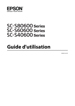 Epson SURECOLOR SC-S80610 Manuel utilisateur