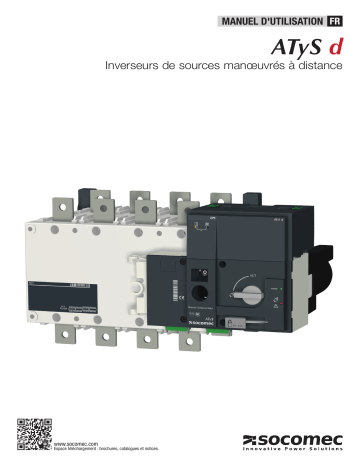 Mode d'emploi | Socomec ATyS r - ATyS d Operating instrustions | Fixfr