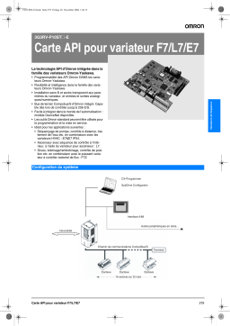 Omron 3G3RV-P10ST-E Manuel utilisateur